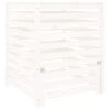 VIDAXL Composteur Blanc 82,5x82,5x99,5 Cm Bois Massif De Pin