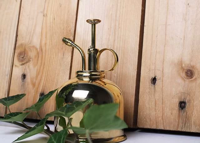 Vaporisateur En Laiton Doré Pour Plantes D'intérieur 2 Vaporisateur En Laiton Doré Pour Plantes D'intérieur – Image 2