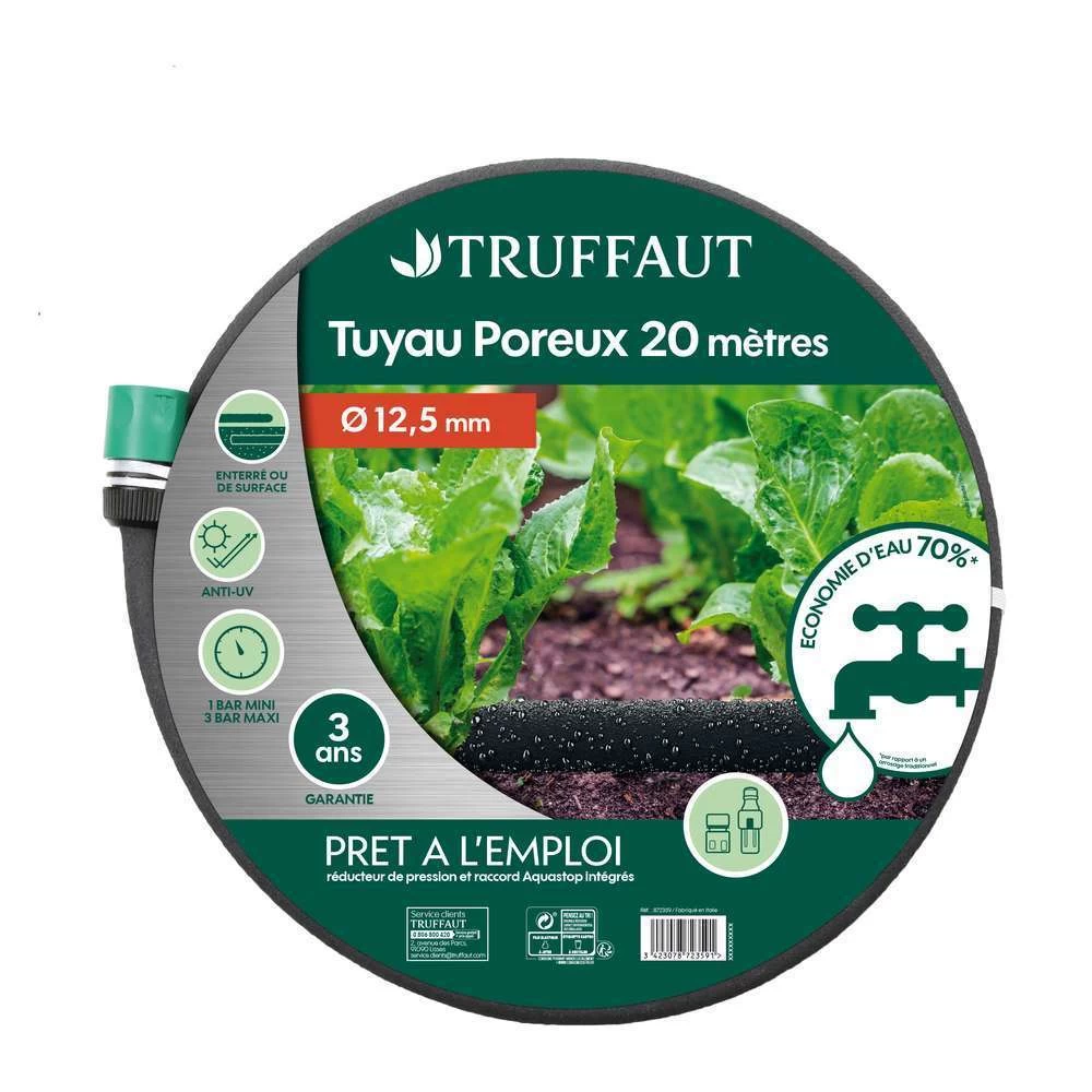 Tuyau D'arrosage Poreux Avec Raccord L20m - D12.5 Mm 1 Tuyau D'arrosage Poreux Avec Raccord L20m - D12.5 Mm