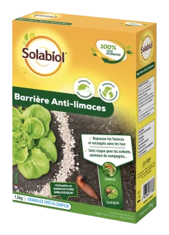 Solabiol Sobarpot15 | Barriere Anti-limaces & Escargots| 1,5 Kg | Utilisable En