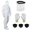 Kit Complet De Protection Combinaison Xl Paire De Gants Taille 11 Masque Visière